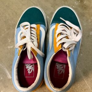 Vans Old Skool Low-Top Sneakers Leather+Canvas size 5.5